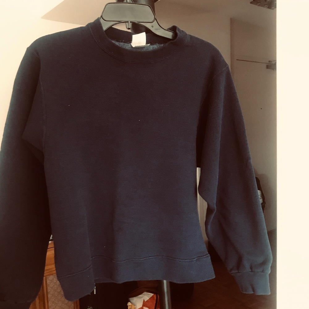 Sweatshirt Heavy Cotton Pre owned Navy blue color - Picture 2 of 3